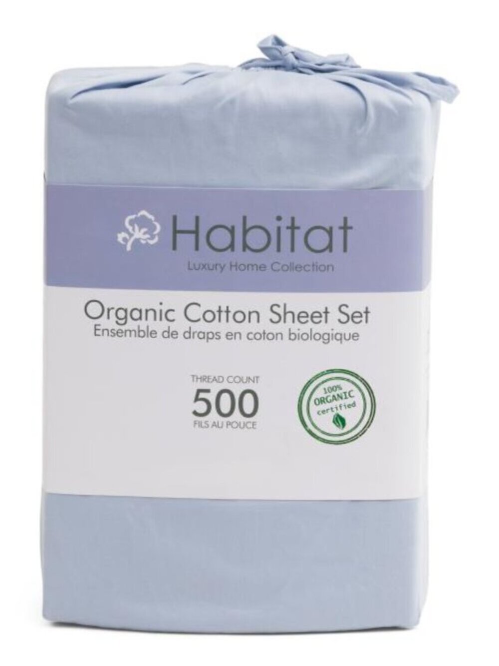 HABITAT 500tc Organic Cotton Sheet Set